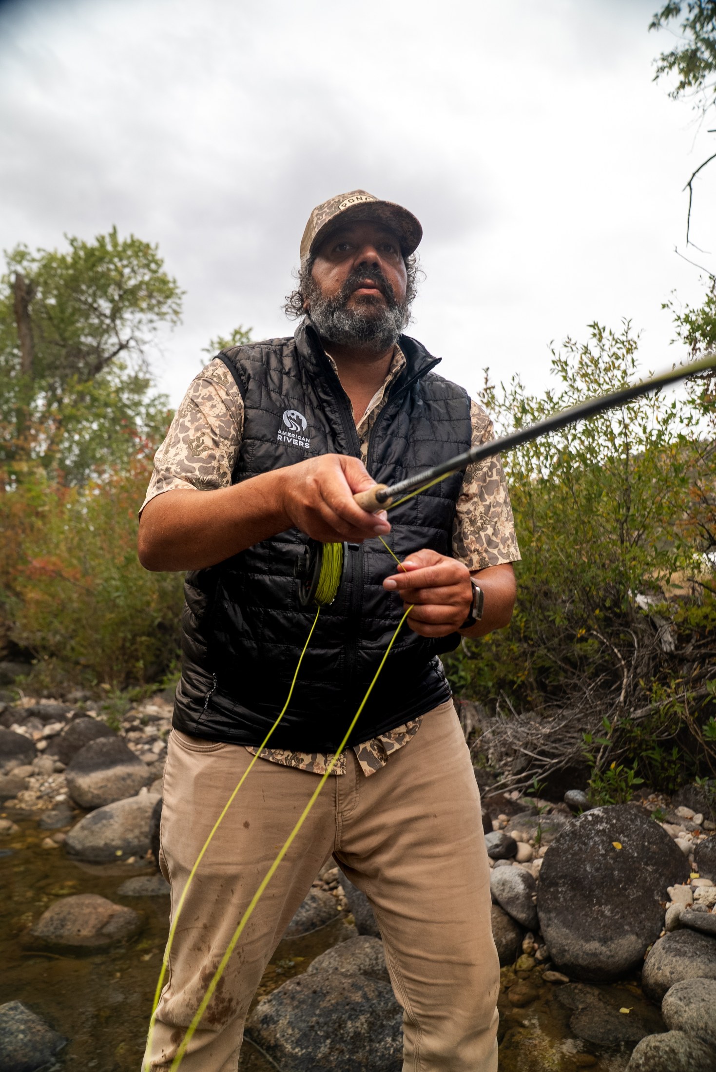 Josh Crumpton fly fishing Paintrock Creek, Wyoming